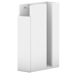 Dulapior pentru baie Elegance, Elegance White, PAL melaminat, 66x42x17 cm - Elegance, Alb