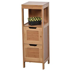 Dulapior pentru baie Tendance, Slide, MDF, 90x30x30 cm - Tendance, Maro