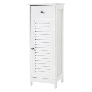Dulapior de baie Vasagle, Classic, MDF, 32x30x87 cm, alb - VASAGLE, Alb