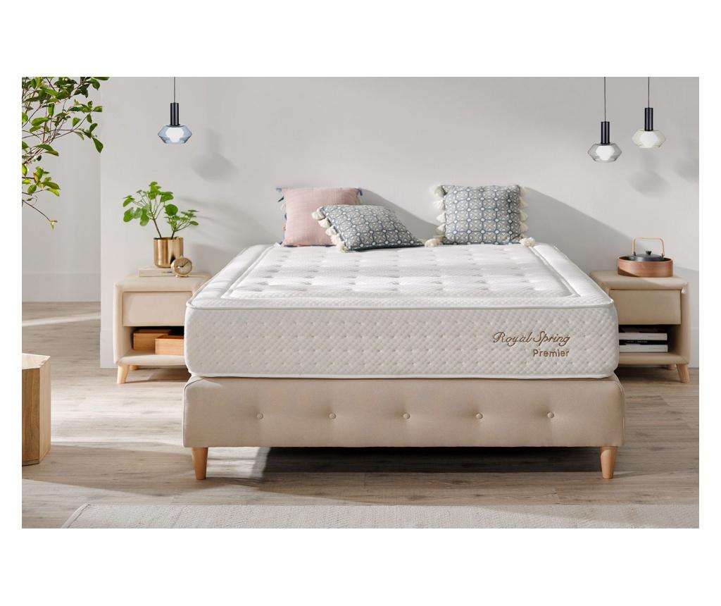 Saltea Moonia, Royal Spring Premier, 90x200 cm, Medium - Moonia, Alb - imagine 3