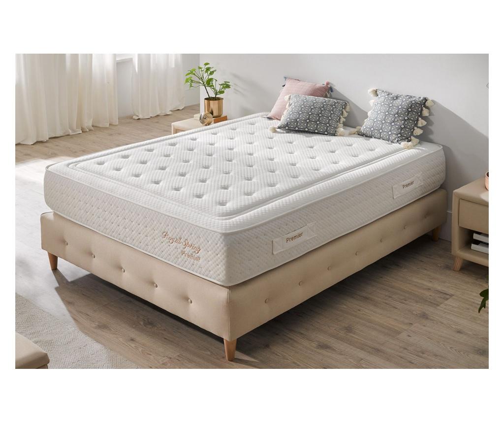 Saltea Moonia, Royal Spring Premier, 90x200 cm, Medium - Moonia, Alb - imagine 2