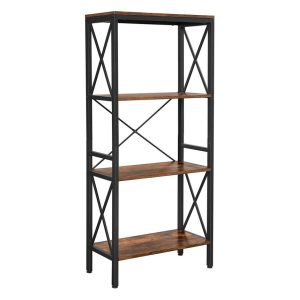 Etajera Vasagle, PAL, 60x30x133 cm - VASAGLE, Maro
