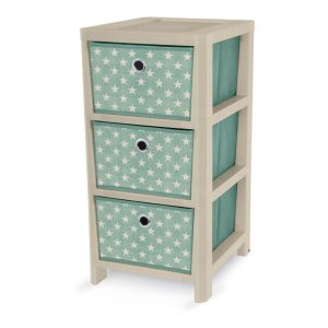 Etajeră de depozitare verde/bej 37,5x64 cm Stars – Domopak