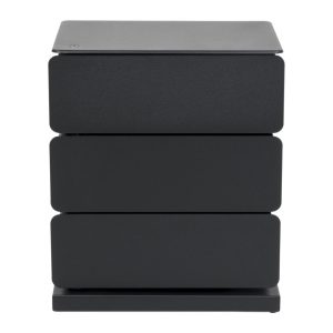 Comodă neagră din metal 37x54,5 cm Joey – Spinder Design